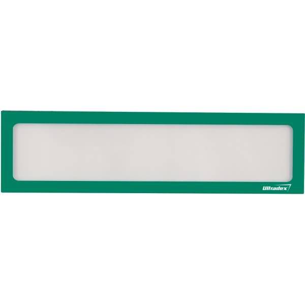 Infotasche magnetisch für Überschriften A4quer/A3hoch grün VE=5 Stück