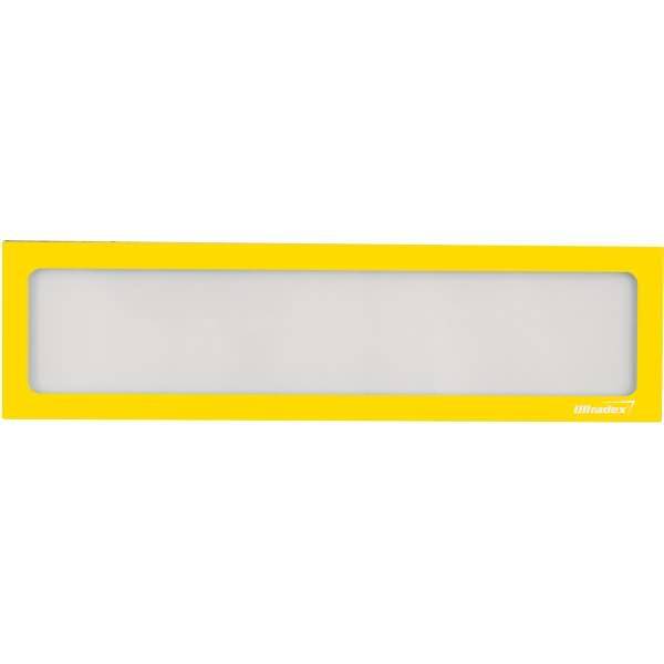 Infotasche magnetisch für Überschriften A5quer/A4hoch gelb VE=5 Stück