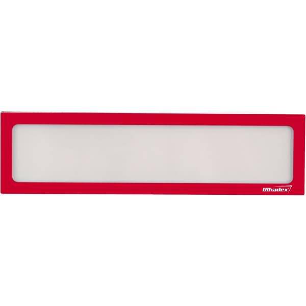 Infotasche magnetisch für Überschriften A4quer/A3hoch rot VE=5 Stück