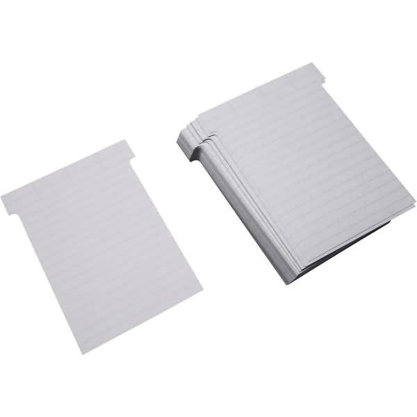 T-Karten Breitformat B92xH120mm hellgrau VE=100 Stück