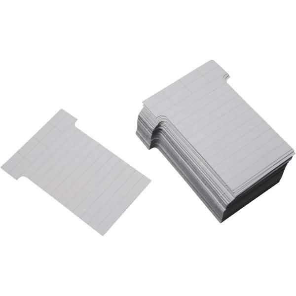 T-Karten Schmalformat B60xH85mm hellgrau VE=100 Stück