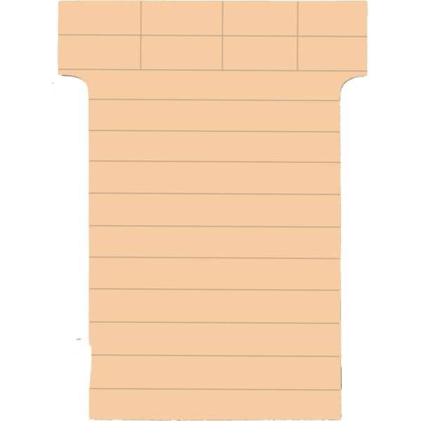 T-Karten Schmalformat B60xH85mm gazellenbraun VE=100 Stück