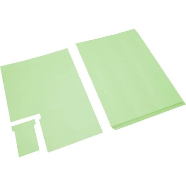 T-Karten Schmalformat für Drucker pistazie VE=180 Stück