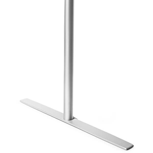 Stabfuß Länge 650mm silber