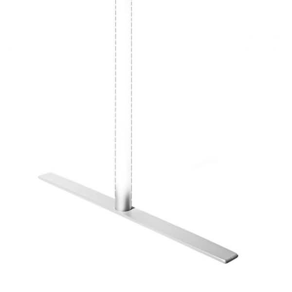 Stabfuß schwere Ausführung Länge 650mm silber