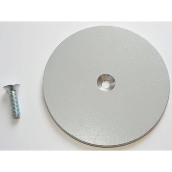 Tellerfuß 120x6mm Gewicht 1,5 kg silber