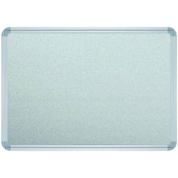 Stellwandtafel beidseitig Metalldesign B1800xH1200xT22mm weißaluminium RAL 9006