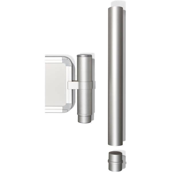 Aluminium-Topperrohr eloxiert Höhe 300x40mm silber