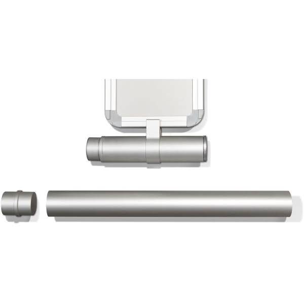 Aluminium-Topperrohr eloxiert Höhe 500x40mm silber