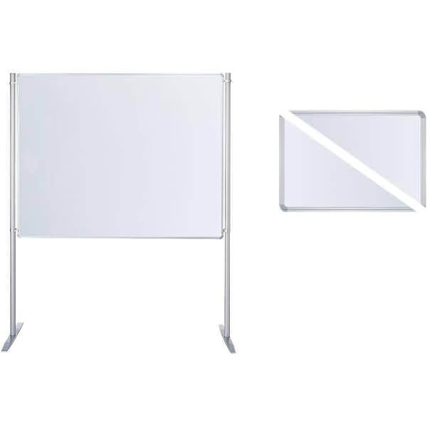 Stellwand-Set Grundelement Stabfuß beidseitig Fair B1800xH1200mm weiß