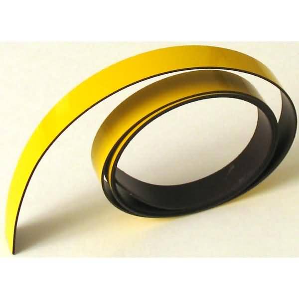 Magnetisches Band 1000x14x1mm zitrone