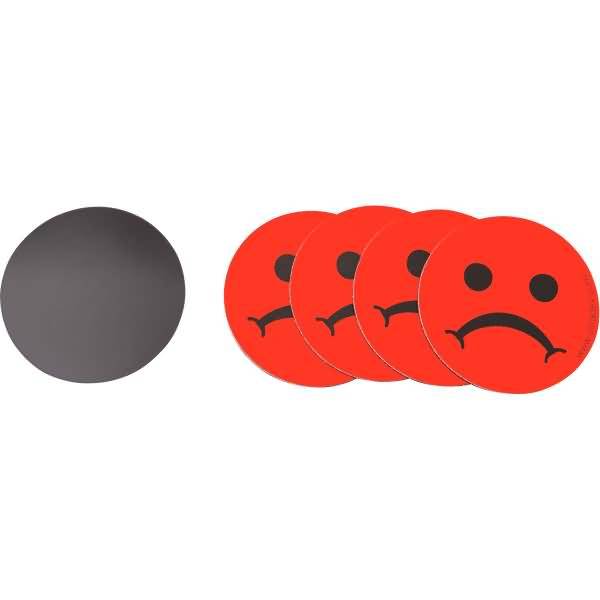Magnetisches Symbol Smily 50mm rot traurig VE= 5 Stück
