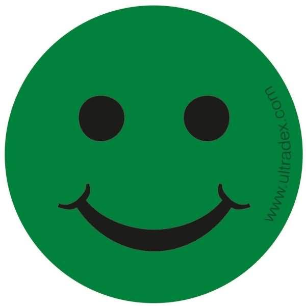 Magnetisches Symbol Smily 50mmgrün fröhlich VE= 5 Stück