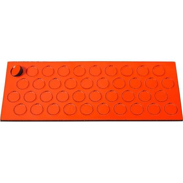 Magnetische Symbole Kreis 9mm VE=40 Stück rot