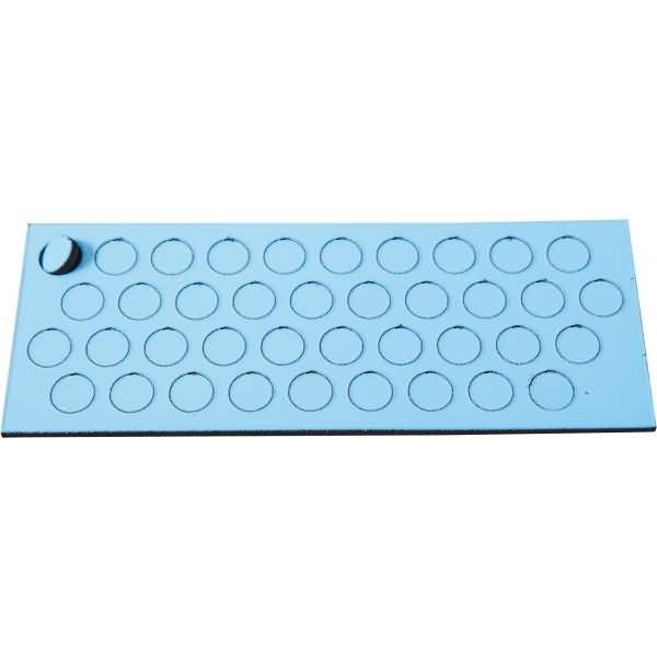 Magnetische Symbole Kreis 9mm VE=40 Stück hellblau