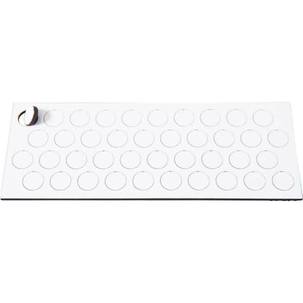 Magnetische Symbole Kreis 9mm VE=40 Stück weiß