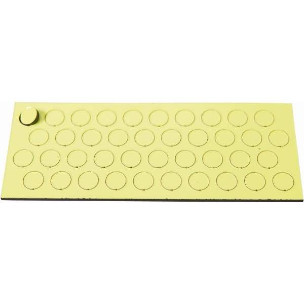 Magnetische Symbole Kreis 9mm VE=40 Stück lind