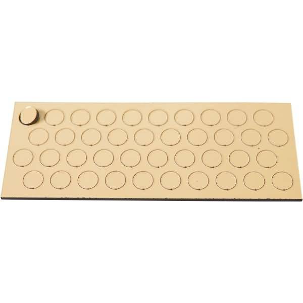 Magnetische Symbole Kreis 20mm VE=10 Stück sand