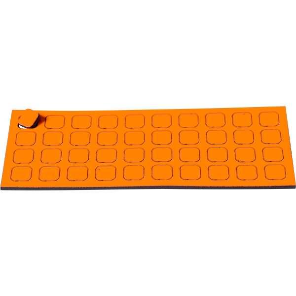 Magnetische Symbole Quadrat 9x9mm VE=40 Stück orange