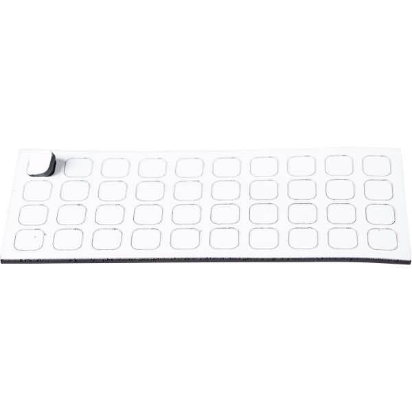 Magnetische Symbole Quadrat 9x9mm VE=40 Stück weiß