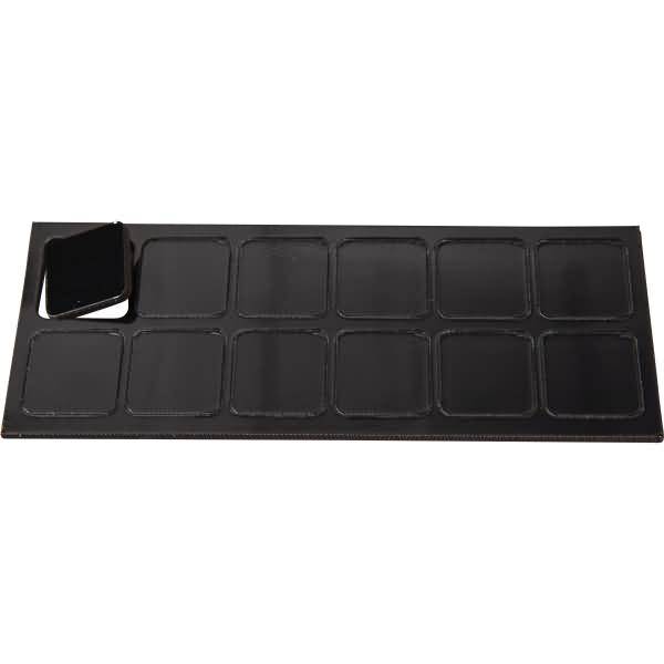 Magnetische Symbole Quadrat 19x19mm VE=12 Stück schwarz