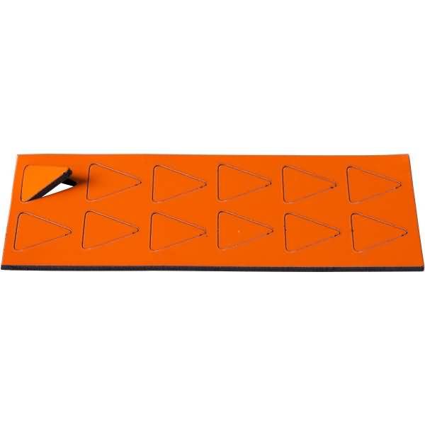 Magnetische Symbole Dreieck 19x19mm VE=12 Stück orange