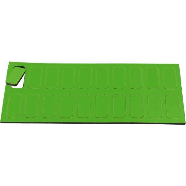 Magnetische Symbole Rechteck 19x9mm VE=20 Stück hellgrün