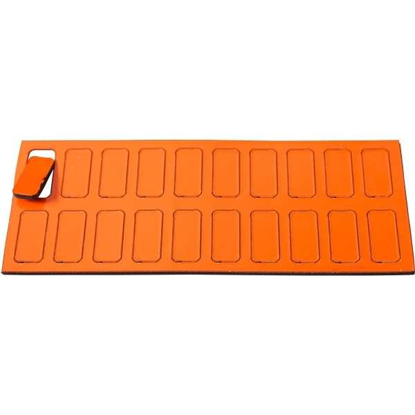 Magnetische Symbole Rechteck 19x9mm VE=20 Stück orange