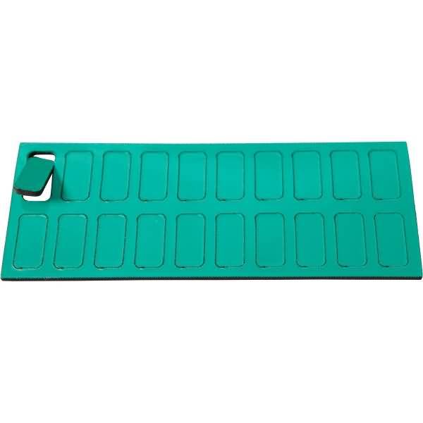 Magnetische Symbole Rechteck 19x9mm VE=20 Stück moos