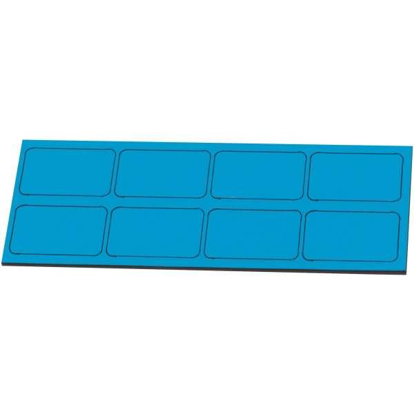 Magnetische Symbole Rechteck 30x19mm VE=8 Stück hellblau