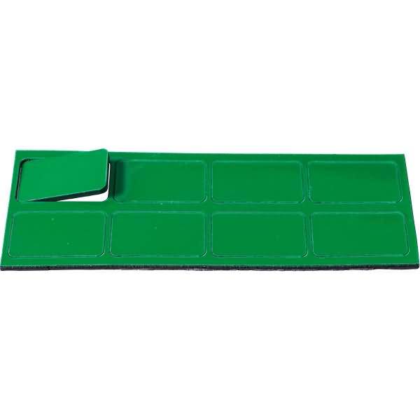 Magnetische Symbole Rechteck 30x19mm VE=8 Stück moos