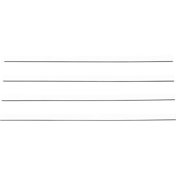 Magnetisches Band 250x9x2mm VE=4 Stück weiß