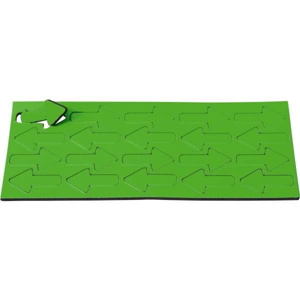 Magnetische Symbole Pfeil 22,5x12mm VE=20 Stück hellgrün