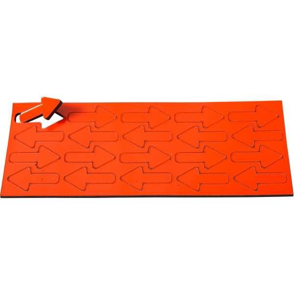 Magnetische Symbole Pfeil 22,5x12mm VE=20 Stück rot