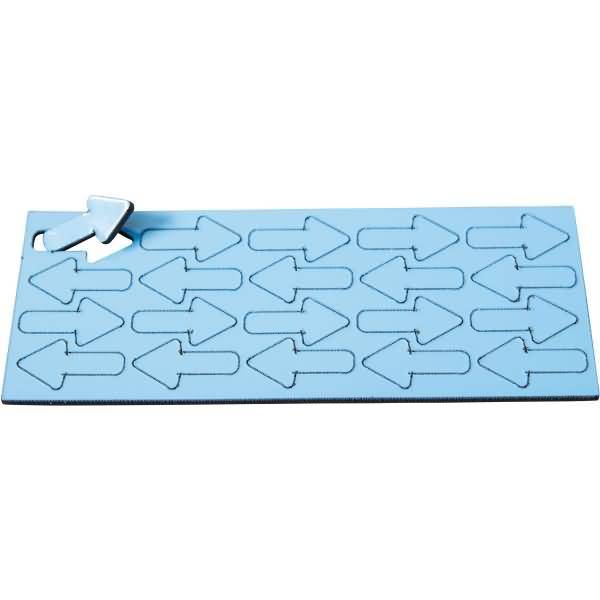 Magnetische Symbole Pfeil 22,5x12mm VE=20 Stück hellblau