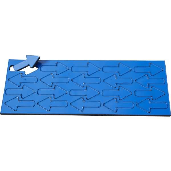Magnetische Symbole Pfeil 22,5x12mm VE=20 Stück dunkelblau