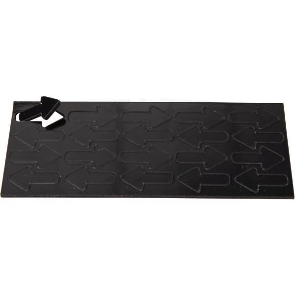 Magnetische Symbole Pfeil 22,5x12mm VE=20 Stück schwarz
