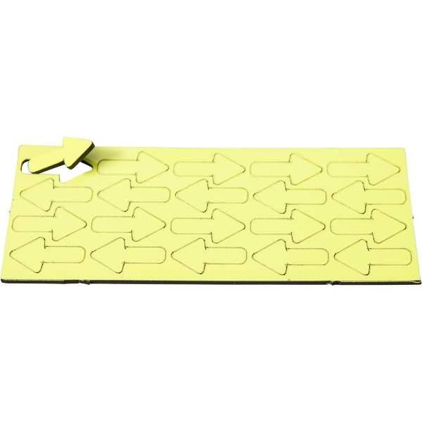 Magnetische Symbole Pfeil 22,5x12mm VE=20 Stück lind