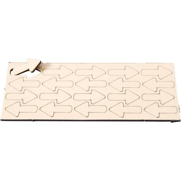 Magnetische Symbole Pfeil 22,5x12mm VE=20 Stück sand