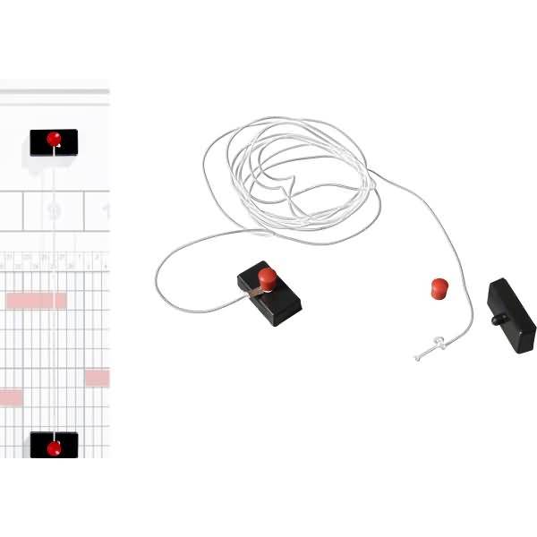 Terminzeiger magnetisch 2000mm weiß