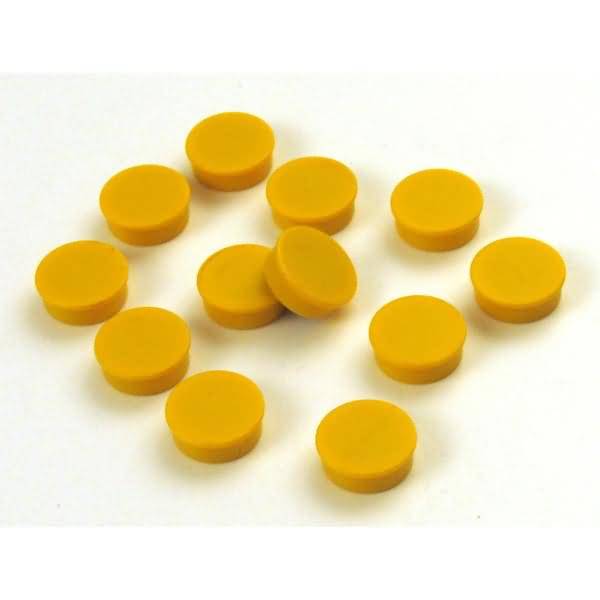 Magnete rund 35mm VE=50 Stück gelb