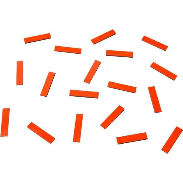 Magnetische Abschnitte 40x9x2mm VE=18 Stück rot