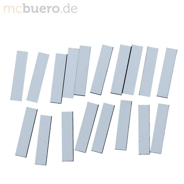 Magnetische Abschnitte 40x9x2mm VE=18 Stück weiß
