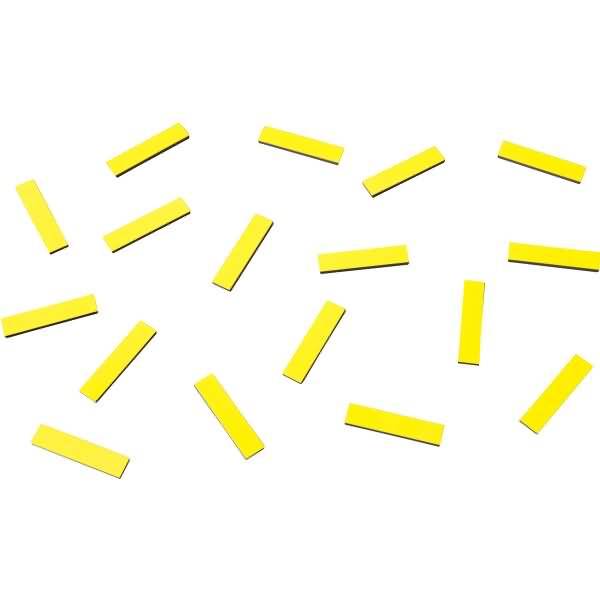 Magnetische Abschnitte 40x9x2mm VE=18 Stück zitrone