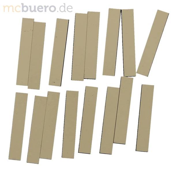 Magnetische Abschnitte 50x9x2mm VE=16 Stück sand