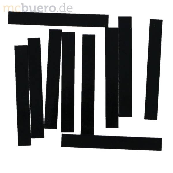 Magnetische Abschnitte 70x9x2mm VE=10 Stück schwarz
