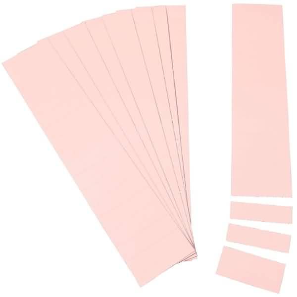 Einsteckkarten für 50mm Einsteckschiene 420x46mm rosa VE=6 Streifen