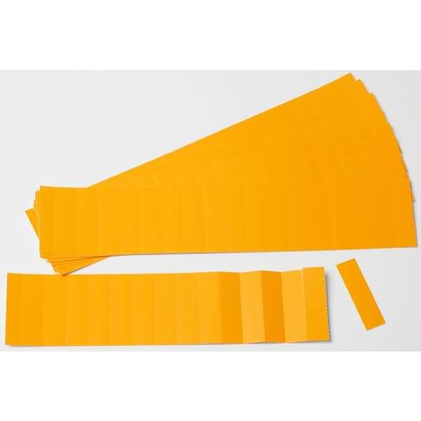 Einsteckkarten für 20mm Einsteckschiene 70x17mm VE=170 Stück orange