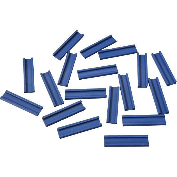Einsteckschiene magnetisch 40x9,5mm VE=18 Stück blau