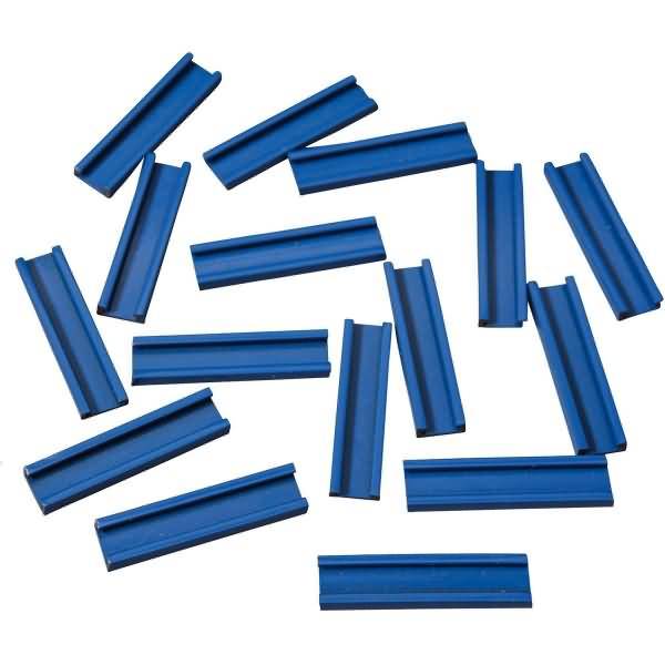 Einsteckschiene magnetisch 50x9,5mm VE=16 Stück blau